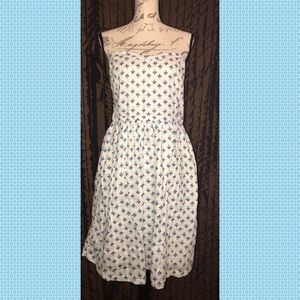 Old Navy Strapless Floral Cotton Dress Sz 16